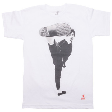 BEETLE BAIT X BRUCE LEE 聯名 李小龍 飛踢 KICK 白色 經典 短T 短袖 TEE