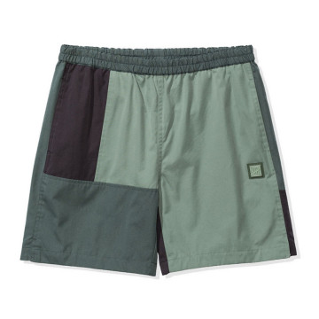 BEETLE UNDEFEATED ICON BADGE SHORT 綠色 墨綠 SAGE 短褲 拼接 鬆緊帶