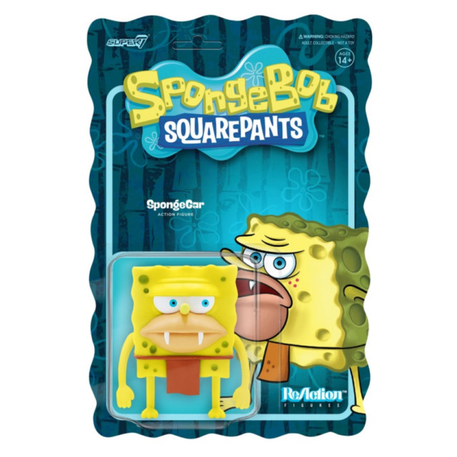 BEETLE SUPER7 海綿寶寶 猿人 SPONGEBOB SPONGEGAR REACTION FIGURE 公仔