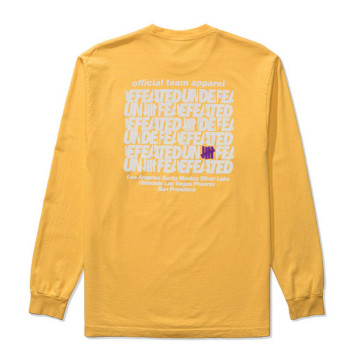 BEETLE UNDEFEATED STAFF L/S TEE 黃色 柵欄 反光 美版 薄長袖 UNDFTD 2XL