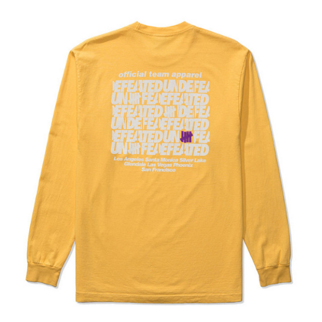 BEETLE UNDEFEATED STAFF L/S TEE 黃色 柵欄 反光 美版 薄長袖 UNDFTD 2XL