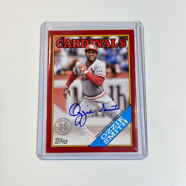 BEETLE TOPPS AUTO 親筆簽名 OZZIE SMITH 奧齊·史密斯 MLB 大聯盟 棒球 親簽卡 名人堂