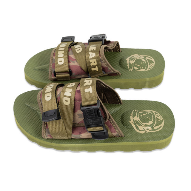 BEETLE BILLIONAIRE BOYS CLUB 涼鞋 拖鞋 WALKER SLIDE 魔鬼氈 BBC 軍綠