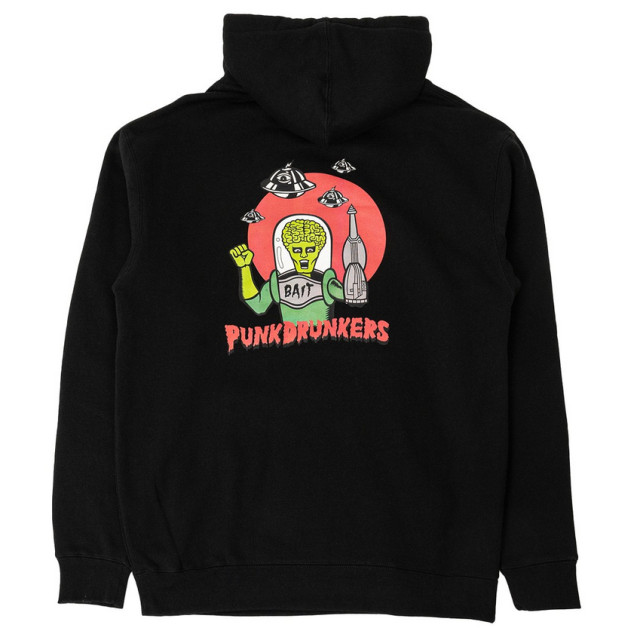 BEETLE BAIT PUNK DRUNKERS ALIEN 外星人 PDS 鷹の爪 聯名 帽T HOODY 黑色