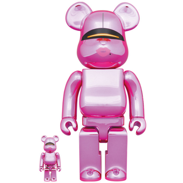 BEETLE BE@RBRICK 2G PINK GOLD 空山基紅脣 SORAYAMA 庫柏力克熊 400% 100%