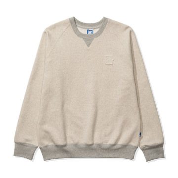 BEETLE UNDEFEATED 圓領 ICON RAGLAN CREWNECK 淺灰色 燕麥色 美版 長袖 衛衣