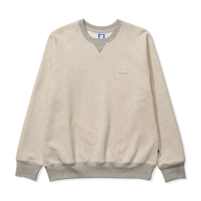 BEETLE UNDEFEATED 圓領 ICON RAGLAN CREWNECK 淺灰色 燕麥色 美版 長袖 衛衣
