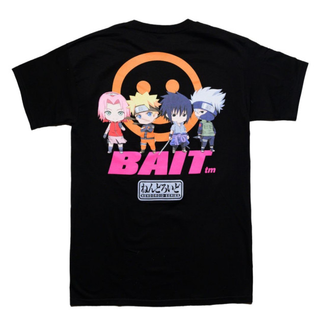 BEETLE BAIT X GOODSMILE NARUTO 火影忍者 聯名 短T TEE 黑色 鳴人 佐助 卡卡西