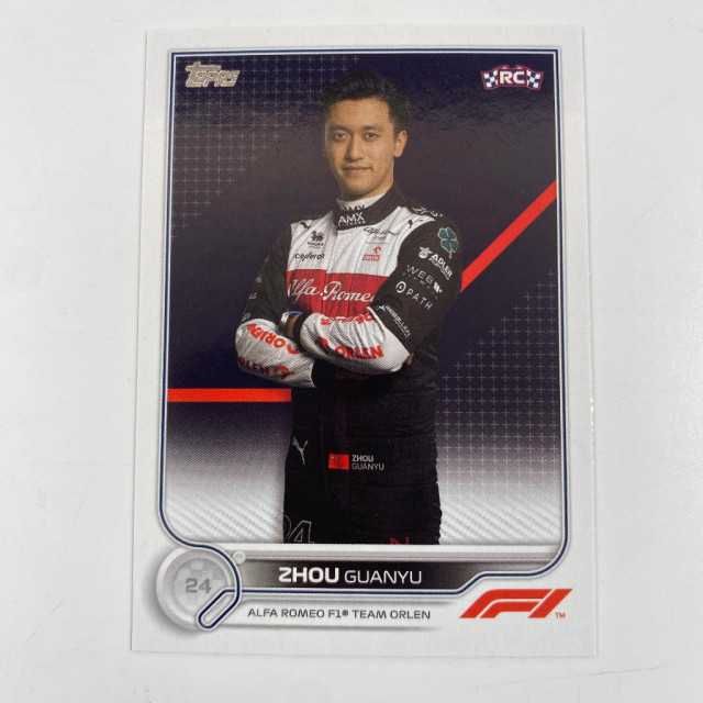 2022 TOPPS F1 一級方程式賽車 ALFA ROMEO RACING 愛快·羅密歐車隊 周冠宇 賽車卡