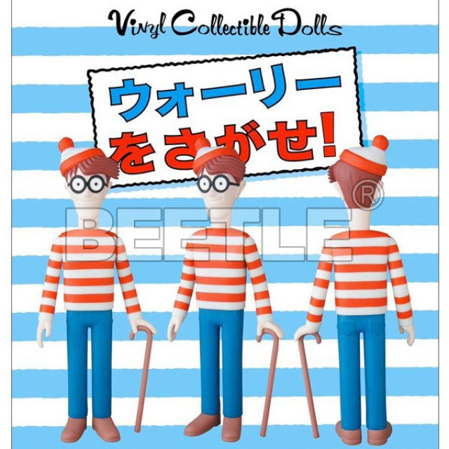 BEETLE MEDICOM TOY VCD 威力在哪裡 WALLY 威利在哪裡 WHERE'S WALDO 軟膠 公仔