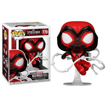 BEETLE FUNKO POP 蜘蛛人 SPIDER MAN MILES 邁爾斯 CRIMSON COWL SUIT