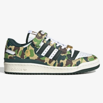 BEETLE ADIDAS X BAPE MEN FORUM 84 BAPE LOW GREEN 綠迷彩 ID4771