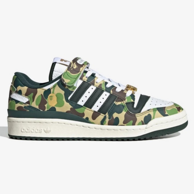 BEETLE ADIDAS X BAPE MEN FORUM 84 BAPE LOW GREEN 綠迷彩 ID4771