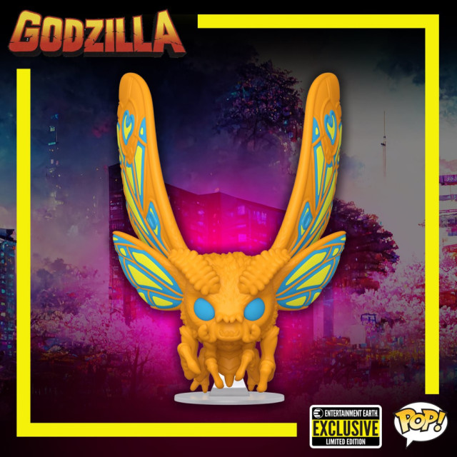 BEETLE FUNKO POP 摩斯拉 GODZILLA MOTHRA 哥吉拉 黑光 橘色 巨蛾 EE限定