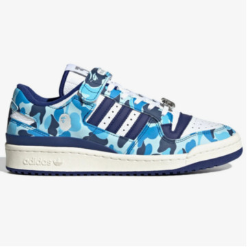 BEETLE ADIDAS X BAPE FORUM 84 BAPE LOW BLUE 藍迷彩 ID4772