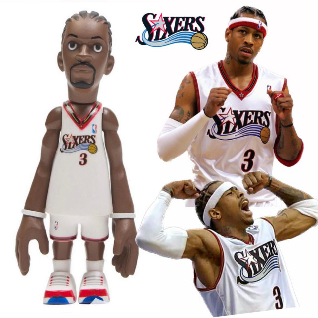 BEETLE MINDSTYLE ALLEN IVERSON 艾佛森 費城76人 76ERS NBA 公仔 白色 球衣
