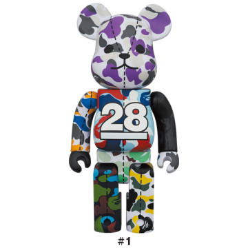 BEETLE BE@RBRICK BAPE CAMO 28TH 迷彩 A BATHING APE 庫伯力克熊 1000%