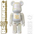 BEETLE BE@RBRICK S42 字母 珍珠白色 電鍍 @ BASIC BEARBRICK 庫柏力克熊 100%