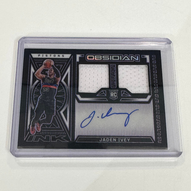 22-23 PANINI NBA OBSIDIAN JADEN IVEY AUTO RPA 球衣簽名卡 黑曜石系列 RC