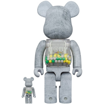 BEETLE 千秋 水泥 灰色 MY FIRST BE@RBRICK B@BY CONCRETE 100% 400%