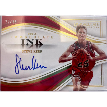 22-23 PANINI IMMACULATE 小國寶 STEVE KERR NBA AUTO 簽名卡 史蒂夫·科爾