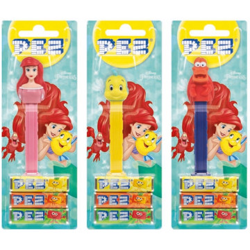 BEETLE PEZ 迪士尼 DISNEY 小美人魚 賽巴斯汀 小比目魚 艾莉兒 愛麗兒 貝思 水果糖機 玩具 公仔