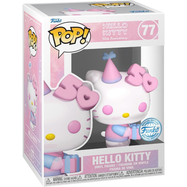 BEETLE FUNKO POP HELLO KITTY 凱蒂貓 拿禮物 三麗鷗 50TH 限定 50週年