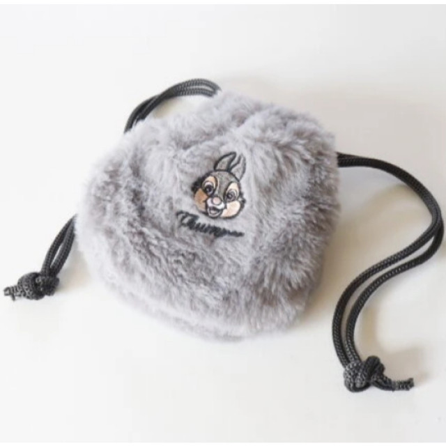 BEETLE 日本 正版 桑普 小鹿斑比 束口袋 巾着 零錢包 耳機袋 小包 絨毛 迪士尼 DISNEY