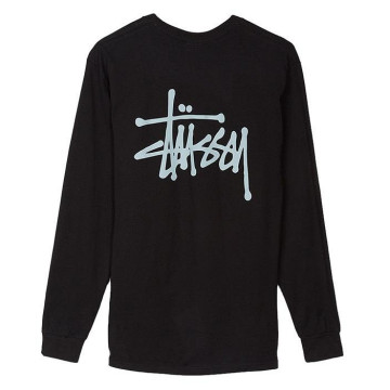 BEETLE STUSSY BASIC LS TEE 黑灰 薄長袖 長袖 經典 LOGO 黑色 1994105