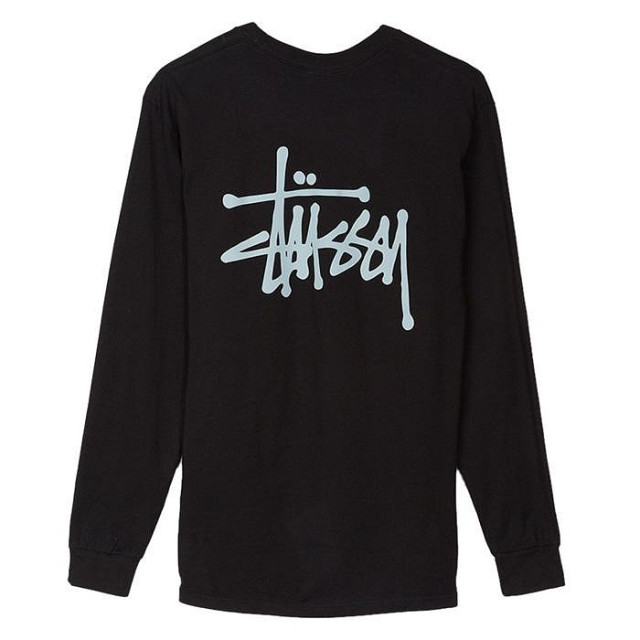 BEETLE STUSSY BASIC LS TEE 黑灰 薄長袖 長袖 經典 LOGO 黑色 1994105