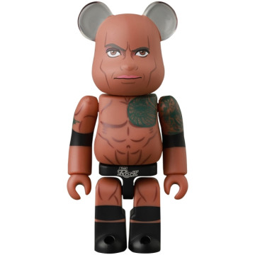 BEETLE BE@RBRICK 48代 巨石強森 THE ROCK  WWE 摔角 S48 盒抽 庫柏力克熊 100%