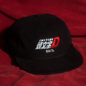 BEETLE BAIT 頭文字D 帽子 燈心絨 藤原豆腐店 藤原拓海 INITIAL D SNAPBACK 可調式 黑色