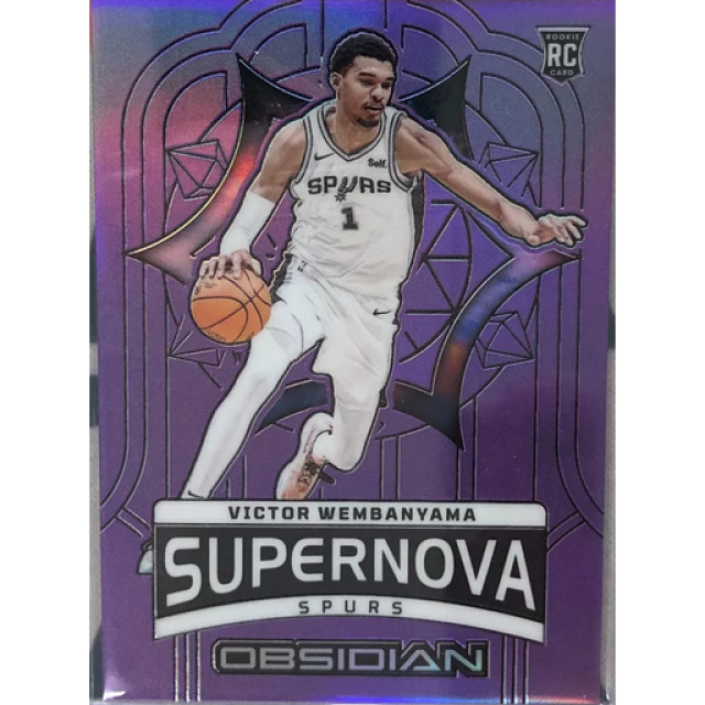 BEETLE PANINI OBSIDIAN 斑馬 馬刺 NBA VICTOR WEMBANYAMA SUPERNOVA
