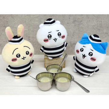 BEETLE 日本正版 CHIIKAWA 吉伊卡哇 烏薩奇 囚犯 絨毛 娃娃 小八貓 監獄服