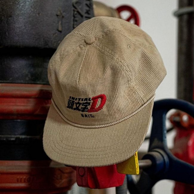 BEETLE BAIT 頭文字D 帽子 燈心絨 藤原豆腐店 藤原拓海 INITIAL D SNAPBACK 可調式 沙色