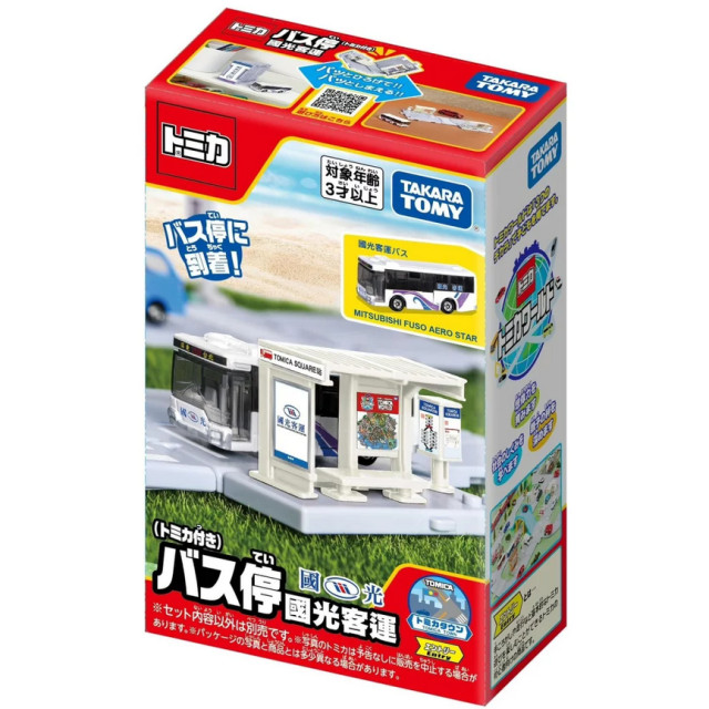 BEETLE TOMICA 台灣限定 國光客運 停靠站 場景組 多美 巴士 新城鎮 TM91328