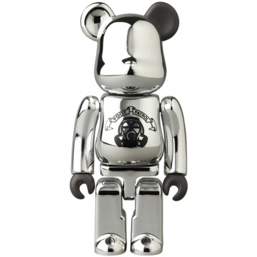 BEETLE BE@RBRICK FOOT PATROL 47代 S47 電鍍 銀色 盒抽 庫柏力克熊 100%