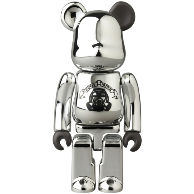 BEETLE BE@RBRICK FOOT PATROL 47代 S47 電鍍 銀色 盒抽 庫柏力克熊 100%