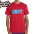 BEETLE OBEY FONT TEE LOGO 全紅 水藍 文字 MISHKA 棉質 短T 短袖