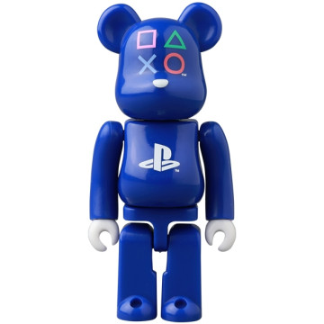 BEETLE BE@RBRICK PLAY STATION PS4 48代 S48 藍色 盒抽 庫柏力克熊 100%
