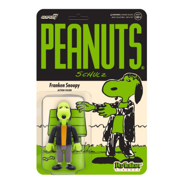 BEETLE SUPER7 FRANKEN SNOOPY 科學怪人萬聖節 史努比 PEANUTS REACTION 吊卡