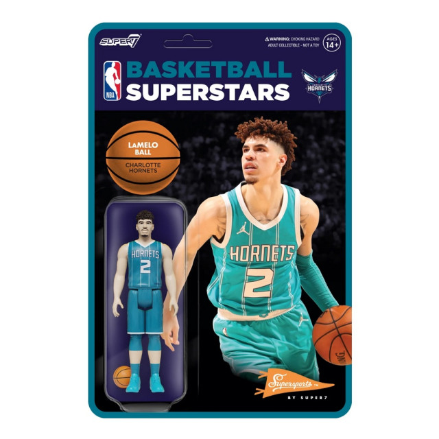 BEETLE SUPER7 LAMELO BALL 拉梅羅·鮑爾 HORNETS 夏洛特黃蜂 REACTION 公仔