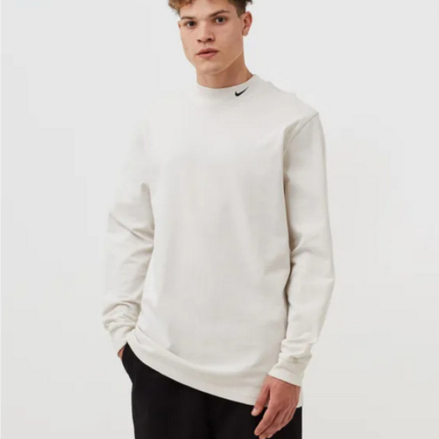 BEETLE NIKE MOCK NECK SHIRT 高領 T恤 美版 小勾LOGO 長袖 衛衣 DX5868-030