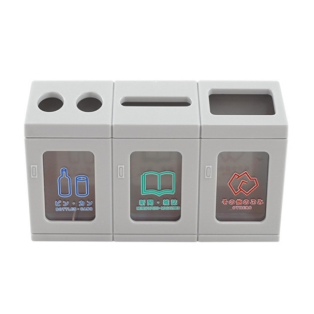 BEETLE YAMADA 垃圾桶 分類 回收垃圾桶 日本 1/12 公仔 專用 擺設 佈置 場景 小物 迷你模型