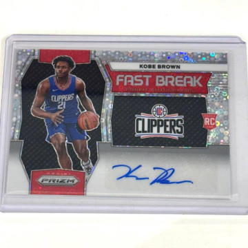 23-24 PANINI NBA KOBE BROWN AUTO RC 親筆簽名 貼紙簽 快艇 泡泡亮 PRIZM 快攻