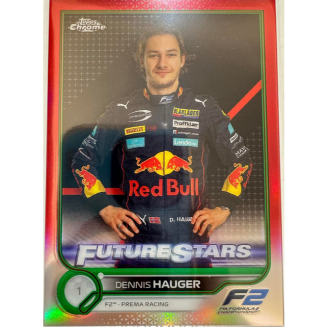BEETLE TOPPS CHROME FORMULA DENNIS HAUGER 2022 紅牛車隊 F2