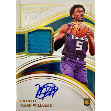 PANINI IMMACULATE 小國寶 MARK WILLIAMS NBA AUTO 簽名球衣卡 RC 夏洛特黃蜂