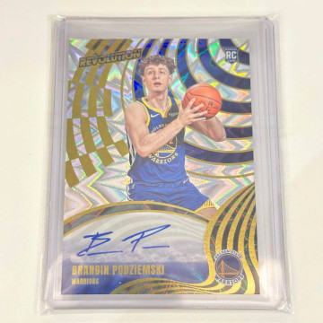 2023-24 PANINI NBA BRANDIN PODZIEMSKI RC AUTO 貼紙簽 勇士 革命 100張