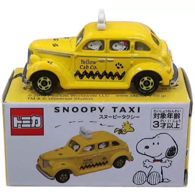 BEETLE SNOOPY TOMICA TAXI 多美卡 史努比 計程車 小汽車 合金 USJ 日本 環球影城限定
