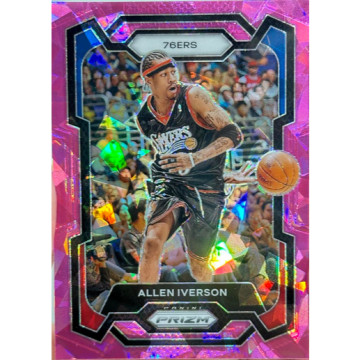 BEETLE PANINI PRIZM ALLEN IVERSON 艾佛森 費城76人 NBA 2023-24 粉紫碎冰